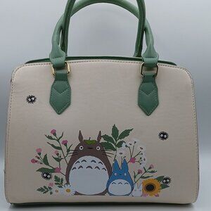 Hot Topic Studio Ghibli My Neighbor Totoro Sage Green Floral Satchel Bag